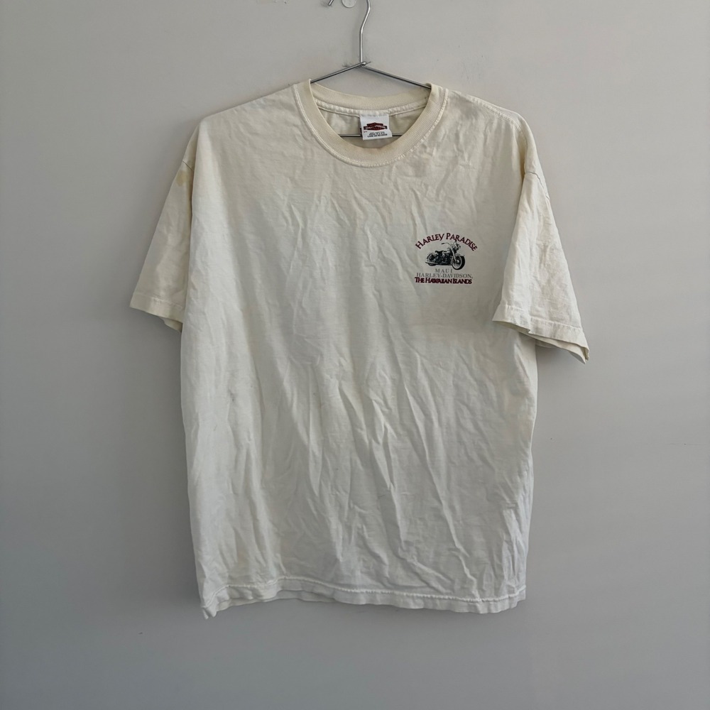 Vintage 1996 Harley Davidson Maui Harley Paradise Hawaiian Islands T-Shirt XL